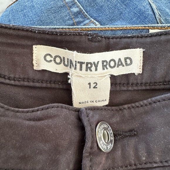 Country Road Black stretch pants / jeans - 12 (petite) - Picture 4 of 4